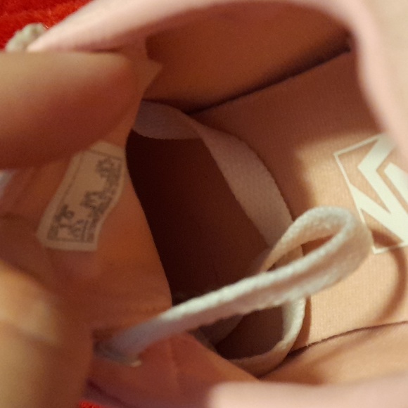 Vans Sneakers Classic Skate Girls Pink White size 1 Shoes - Picture 8 of 13